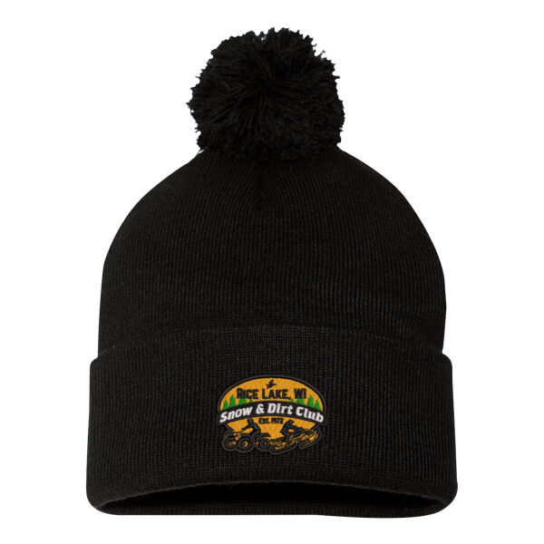 Sportsman - Pom Pom 12" Knit Beanie - Embroidered Logo Thumbnail