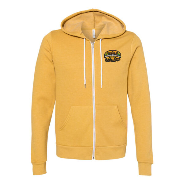Bella + Canvas - Unisex Full Zip Hooded Sweatshirt - Embroidered Logo Thumbnail