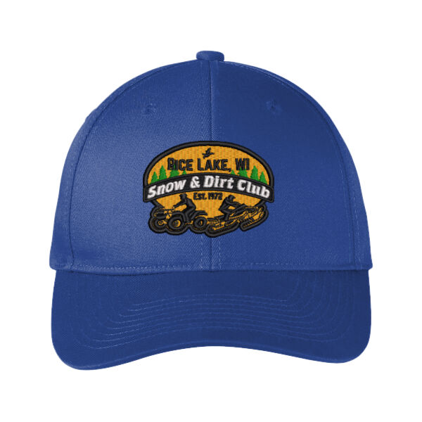 Port Authority ® Snapback Fine Twill Cap - Embroidered Logo Thumbnail