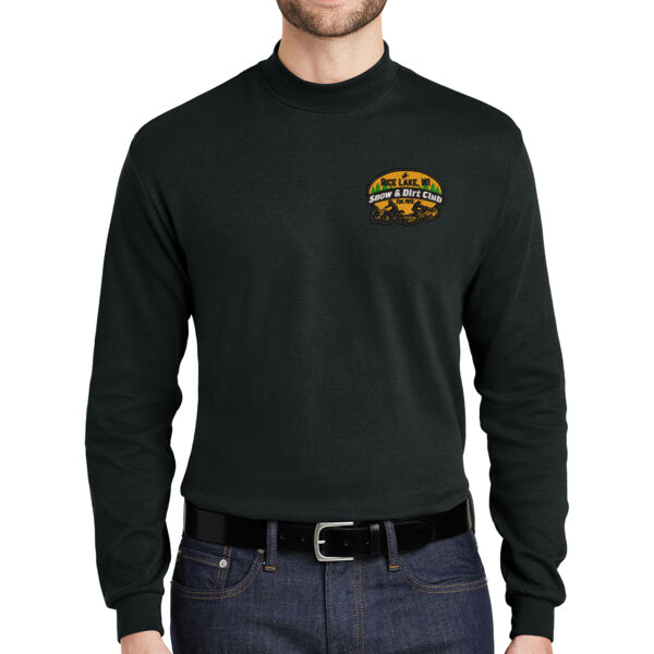Port Authority® Interlock Knit Mock Turtleneck - Embroidered Logo Thumbnail